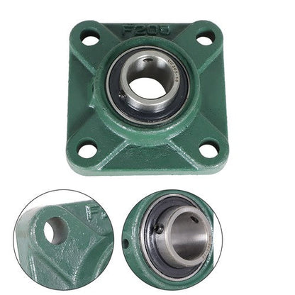 10PCS UCF205-16 Pillow Block Flange Bearing 1" Bore 4 Bolt Solid Base
