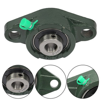 6PCS UCP201-8 Pillow Block Bearing 1/2"Bore 2 Bolt Cast Iron Base Self Alignment