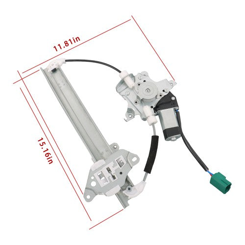 748-526 For Nissan Altima 2007-2012 Rear Left Window Regulator w/2-pin Motor