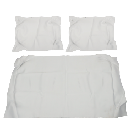 Front Seat Covers For Club Car DS Golf Cart 1982-2000.5 - Creamy White