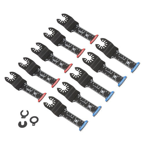 10-piece Extra Long Japanese Tooth Oscillating Saw Blades for Wood Plastic