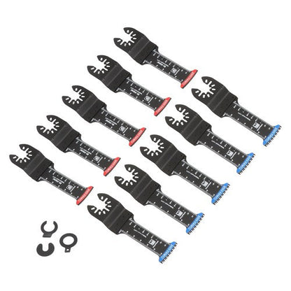 10-piece Extra Long Japanese Tooth Oscillating Saw Blades for Wood Plastic