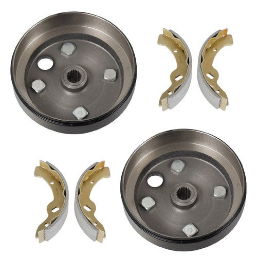 Rear Brake hub Drums Brake Shoe Kit For EZGO TXT Electric Golf Cart 96+ 70795G01