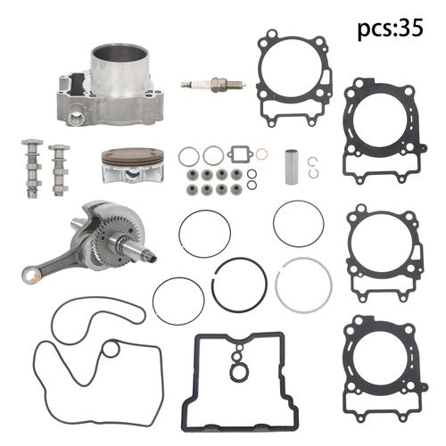 For Polaris RZR 570 crankshaft+cylinder sleeve+camshaft+overhaul pad 2012-2016