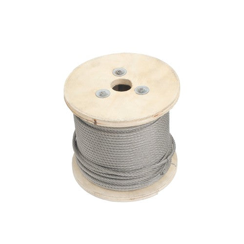 T304 3/16 Inch Stainless Steel Cable 7x19 Strands 250FT 3700 lbs Steel Wire Rope