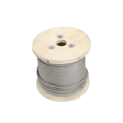 T304 3/16 Inch Stainless Steel Cable 7x19 Strands 250FT 3700 lbs Steel Wire Rope