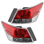 Pair Outer Tail Lights Lamps For 2008-2012 Honda Accord Sedan Left+Right Sides