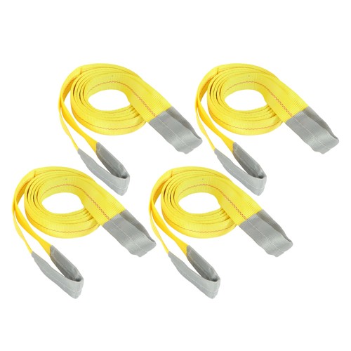 4Pack 10ft × 2in Lift Sling Straps Heavy Duty Lifting Slings Web Sling 14000lbs