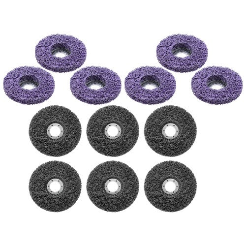 Diamond Grinding Wheel Discs Set (6 Black, 6 Purple) 12 Pack: 4-1/2" x 7/8"