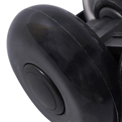 5-piece set 2" Office Chair Rubber Caster Swivel Wheels Black, 360° steering