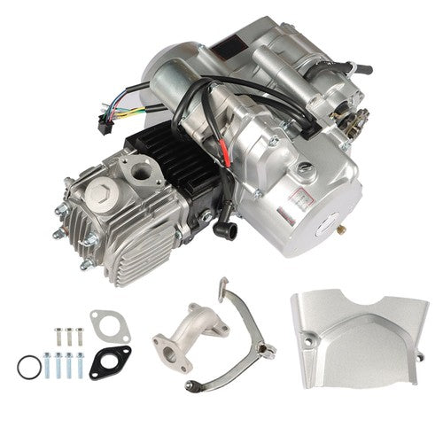 125cc 4 Stroke ATV Engine Motor 3-Speed Semi Auto w/Reverse Electric Start US