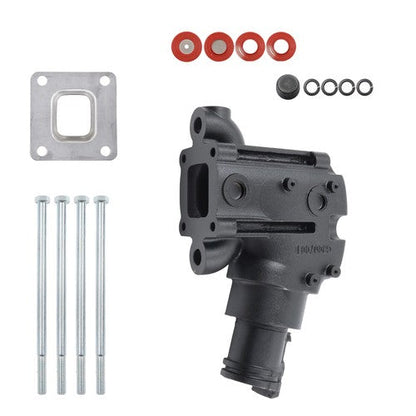 864591T02 Exhaust Elbow Riser Kit For Mercruiser 2004 and Up V6 4.3L V8 5.0L 5.7