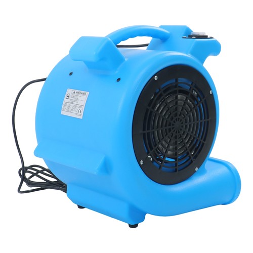 Powerful 1/2HP 2200CFM 15ft 2-Position Carpet Dryer - Blue Fan