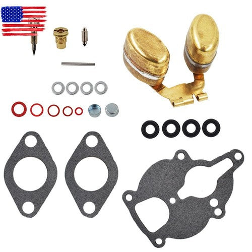 Carburetor Kit & Float For Zenith Wisconsin Engine VH4D VHD TJD Replaces LQ39