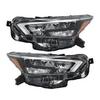 Clear Lens New For Nissan Versa S SR SV 2020-2021 Pair Headlight Replacement LED