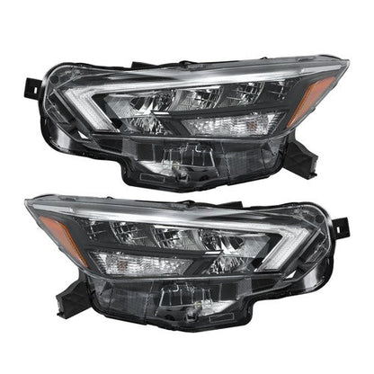 Clear Lens New For Nissan Versa S SR SV 2020-2021 Pair Headlight Replacement LED