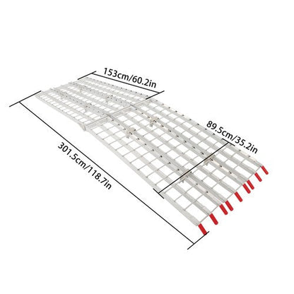 For motorcycles truck 120"L x 38"W x 1.5"H 1500 lbs Motorcycle Loading Ramp