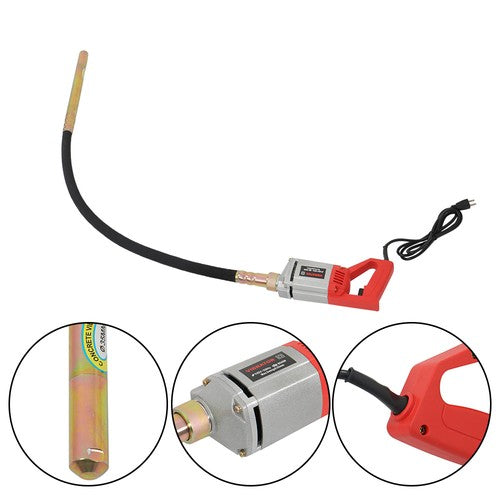 With 5 FT Copper Shaft US Electric Concrete Vibrator Concrete Vibrabrater