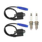 For Kawasaki 2X Ignition Coil Spark Plug & CAP Brute Force 750 KVF750 4x4i 08-22