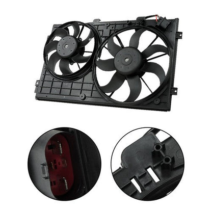 For Volkswagen Jetta 2.5L 2005-2015 Radiator Cooling Fan VW3120100 1K0959455DT