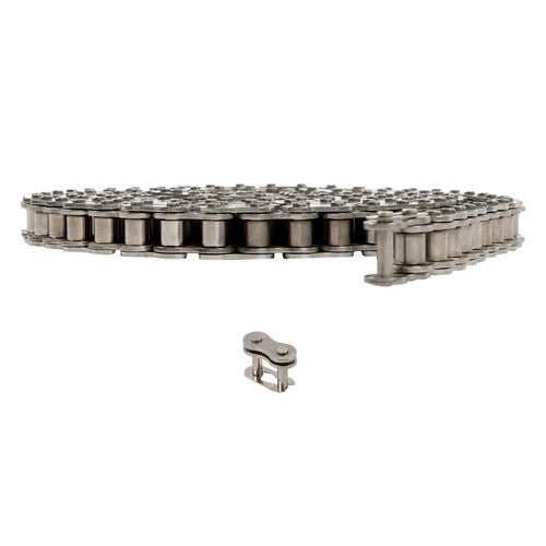#60 Roller Chain 10 Feet with 2 Connecting Links, Carbon Steel Chain