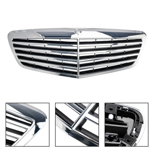 Front Chrome Grill for Mercedes Benz S-Class 2010-13 W221 S550 S600 S63 AMG