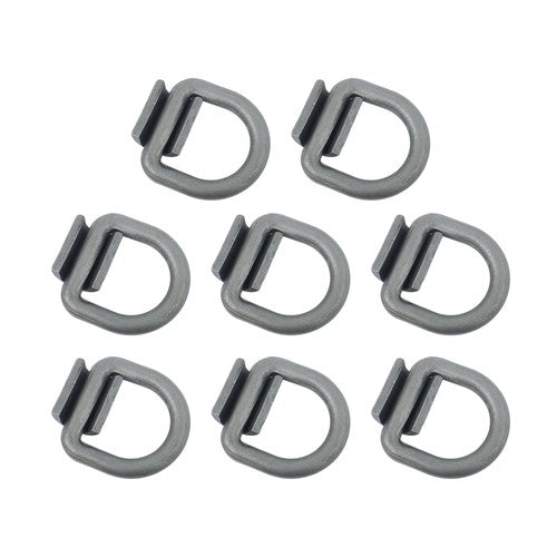 8 Pack 3/4" Heavy Duty Weld On Forged D Rings with Welding Clips, 26,500 lbs