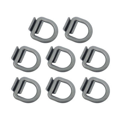 8 Pack 3/4" Heavy Duty Weld On Forged D Rings with Welding Clips, 26,500 lbs