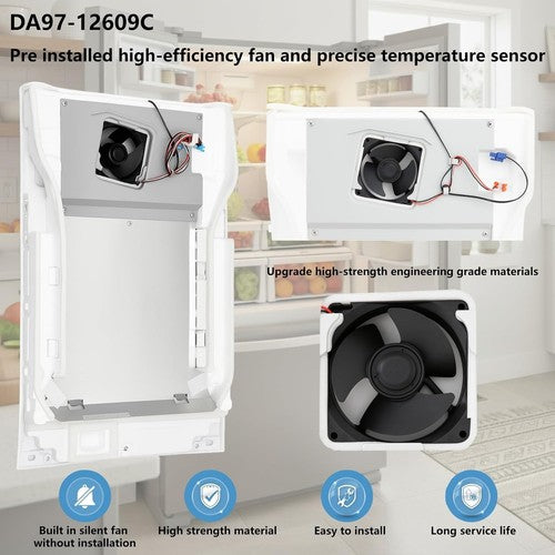 DA97 12609C Refrigerator Evaporator Cover for Samsung RF263BEAESR RF260BEAESR
