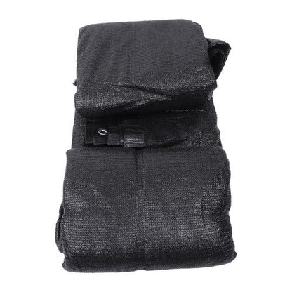 5FTx50FT Black Heavy Duty Garden Privacy Fence Barrier Net With Zip Ties