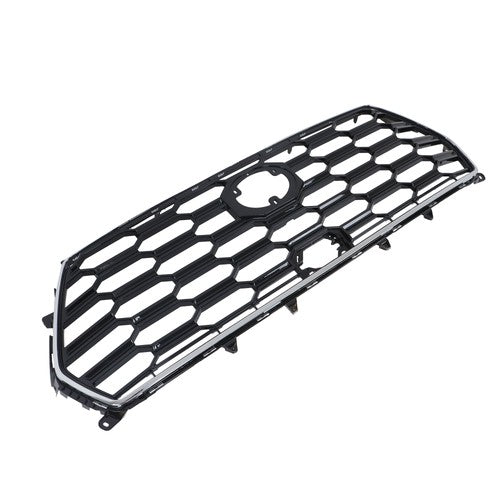 For Toyota Sequoia 2023-2024 Durable Black Chrome Front Bumper Upper Grille