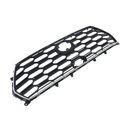 For Toyota Sequoia 2023-2024 Durable Black Chrome Front Bumper Upper Grille