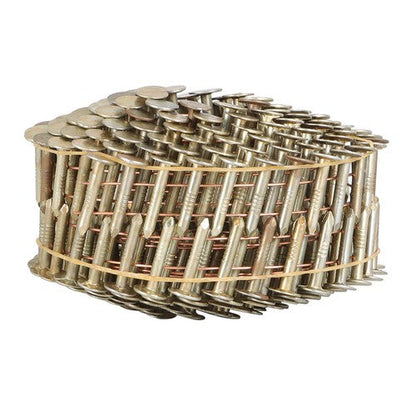 7/8" × 0.12" × 3/8" 15 Degree Galvanized Coil Roofing Nails 7200 Pack