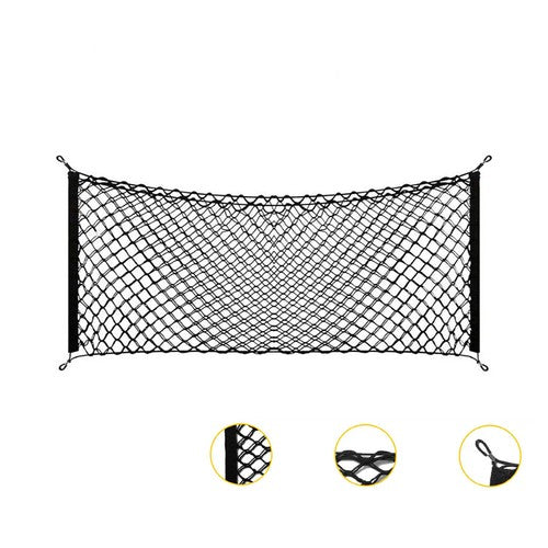 For Car Rear Envelope Style Trunk Cargo Net Storage Organizer Universal Bag Hook