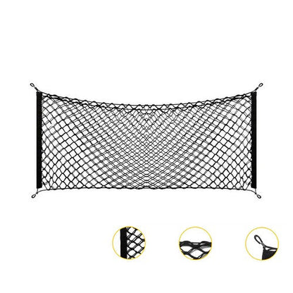 For Car Rear Envelope Style Trunk Cargo Net Storage Organizer Universal Bag Hook