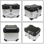 Motorcycle Aluminum Trunk Rear Top Case Luggage Tour Tail Tool Box Lock 45L NEW
