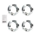 4X Wheel Spacers 4x156 2" 131mm M12x1.5 Silver For Polaris Ranger RZR 2013+
