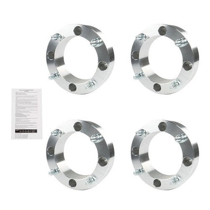 4X Wheel Spacers 4x156 2" 131mm M12x1.5 Silver For Polaris Ranger RZR 2013+