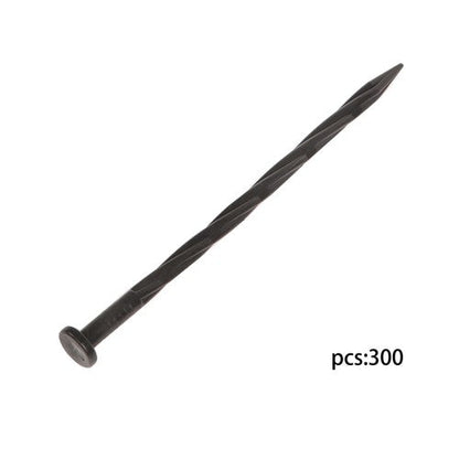 300PCS 8 Inch Plastic Landscape Anchoring Spikes, Garden Spiral Landscape Spikes