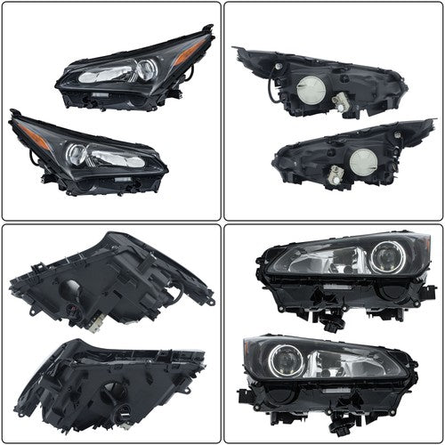 LED+Halogen w/Sport Pkg For 2015-2017 Lexus NX200t Headlights Passenger+Driver
