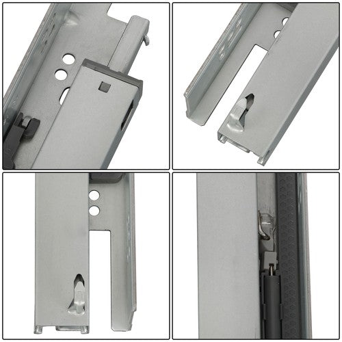 1 Pairs Undermount Drawer Slides 15 inch Undermount Soft Close Drawer Slides