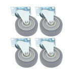 4 Pack Grey With Diagonal Bar 1200 Lbs 4 Inch Swivel Caster Wheels Heavy Duty