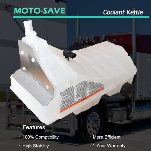 Fit For 08-11 Peterbilt 365 Coolant Reservoir Tank W/Cap & Sensor AM-2804282367