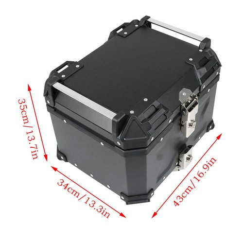 Motorcycle 36L Side Case Hard Saddlebag Aluminum & 45L Top Case Tail Box Luggage