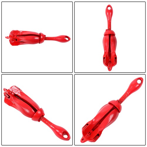 2 Pack Marine Kayak Folding Anchor Kit 3.3Lb W/26.2Ft Rope For PWC Canoe Jet Ski