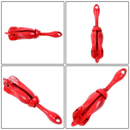 2 Pack Marine Kayak Folding Anchor Kit 3.3Lb W/26.2Ft Rope For PWC Canoe Jet Ski