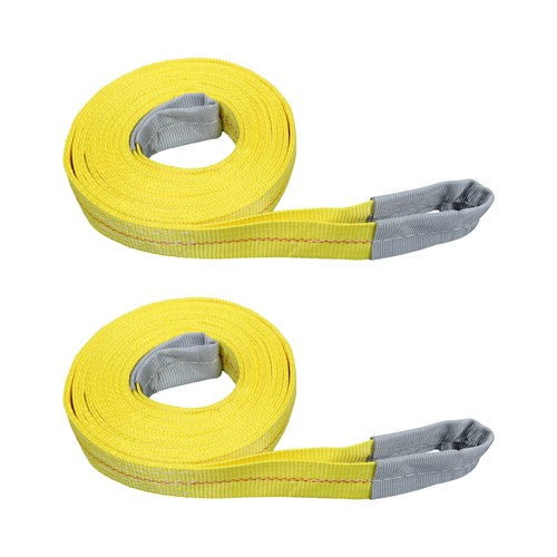 2 Pcs 20' x 2" Lifting Sling Straps 9400lbs Fracture Strength for Hoist, Truck