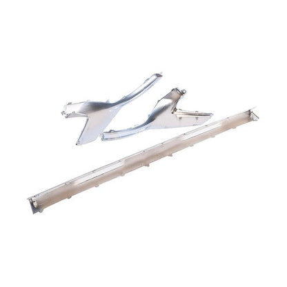 Front Bumper Skid Plate Molding Deflector Silver For Hyundai Santa Fe 2021-2023
