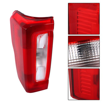 Halogen Left Tail Light w/o Blind Spot For Ford F250 F350 2023 24 Black Housing
