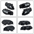 LH+RH Side Black Housing For Nissan Rogue 2021-2023 Headlights Replacement LED